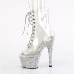 Pleaser BEJEWELED-1021C-7 Transparent Strass Silver