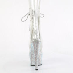 Pleaser BEJEWELED-1021C-7 Transparent Strass Silver