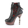 Demonia MUERTO-1030 Black Vegan Leather Pewter Chrome