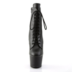 Pleaser ADORE-1020 Black Vegan Leather Ankle Boots