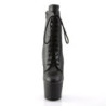 Pleaser ADORE-1020 Black Vegan Leather Ankle Boots
