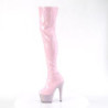 Pleaser BEJEWELED-3000-7 Rose Hologram Patent Strass