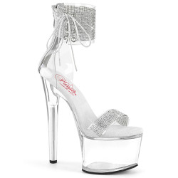 Pleaser PASSION-727RS Transparent Silver Sale Women