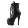 Pleaser ADORE-1020 Black Vegan Leather Ankle Boots