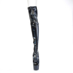Pleaser BEJEWELED-3011-7 Black Hologram Patent Strass