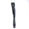 Pleaser BEJEWELED-3011-7 Black Hologram Patent Strass