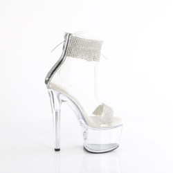Pleaser PASSION-727RS Transparent Silver Sale Women