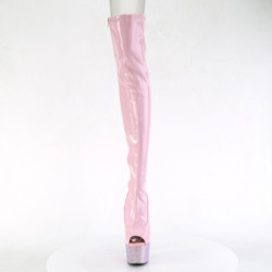 Pleaser BEJEWELED-3011-7 Platform Thigh High Boots
