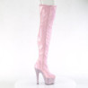 Pleaser BEJEWELED-3011-7 Platform Thigh High Boots