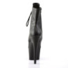Pleaser ADORE-1020 Black Vegan Leather Ankle Boots