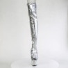 Pleaser BEJEWELED-3011-7 Silver Hologram Patent Strass