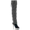 Pleaser BEJEWELED-3017HG-RSF Thigh High Boots
