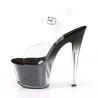 Pleaser SKY-308G-T Transparent Black Glitter Sale Women