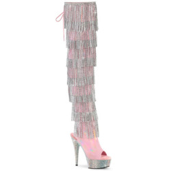 Pleaser BEJEWELED-3017HG-RSF Thigh High Boots