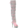 Pleaser BEJEWELED-3017HG-RSF Thigh High Boots