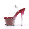 Pleaser SKY-308G-T Transparent Berry Glitter Sale Women