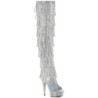 Pleaser BEJEWELED-3017HG-RSF Thigh High Boots