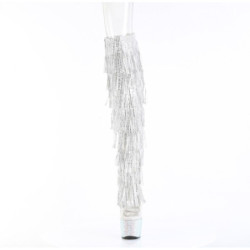 Pleaser BEJEWELED-3019C-RSF Fringes Thigh High Boots