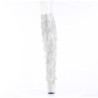 Pleaser BEJEWELED-3019C-RSF Fringes Thigh High Boots