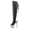 Pleaser SPECTATOR-1040G Black Glitter Transparent Sale