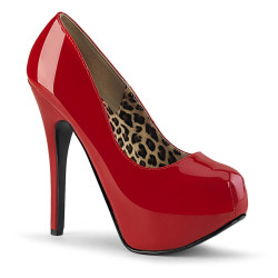 Bordello TEEZE-06 Red Patent Sale Women