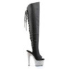 Pleaser BEJEWELED-3019DM-7 Laced Overknee Boots
