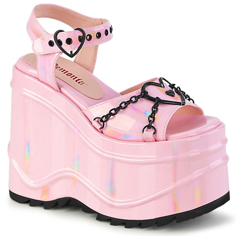 Demonia WAVE-09 Rose Hologram Sale Women Demonia WAVE-09 Rose Hologram Sale Women