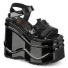 Demonia WAVE-13 Black Patent Sale Women