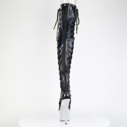 Pleaser BEJEWELED-3052HG-7 Hologram Overknee Boots