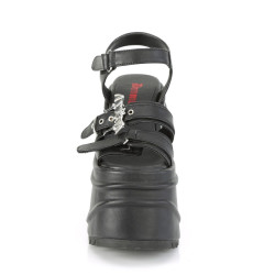 Demonia WAVE-13 Black Vegan Leather Sale Women