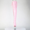 Pleaser BEJEWELED-3052HG-7 Rose Hologram Patent Silver