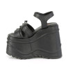 Demonia WAVE-13 Black Vegan Leather Sale Women