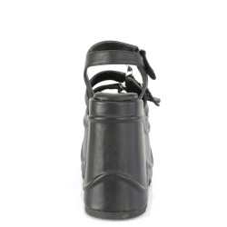 Demonia WAVE-13 Black Vegan Leather Sale Women