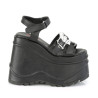 Demonia WAVE-13 Black Vegan Leather Sale Women