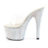 Pleaser BEJEWELED-701DM Strass Platform High Heels Mules