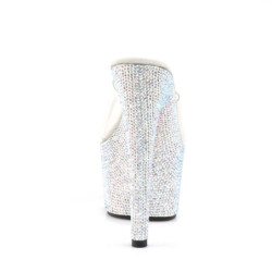Pleaser BEJEWELED-701DM Strass Platform High Heels Mules
