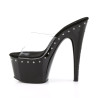 Pleaser ADORE-701LS Transparent Black Mules Women