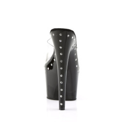 Pleaser ADORE-701LS Transparent Black Mules Women