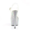Pleaser BEJEWELED-708DM Silver Strass Platform High Heels