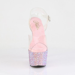 Pleaser BEJEWELED-708MS Rose Strass Platform High Heels