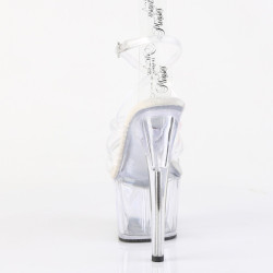 Pleaser ADORE-706 Clear Ankle Strap High Heels Sandals