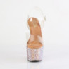Pleaser BEJEWELED-708MS Gold Strass Platform High Heels
