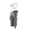 Pleaser ADORE-706 Black Ankle Strap High Heels Sandals