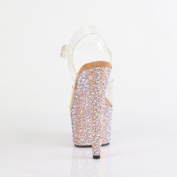 Pleaser BEJEWELED-708MS Gold Strass Platform High Heels