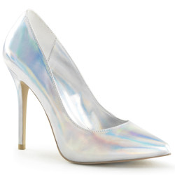 Pleaser AMUSE-20 Hologram Pointed Toe Stiletto Pumps