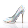 Pleaser AMUSE-20 Hologram Pointed Toe Stiletto Pumps