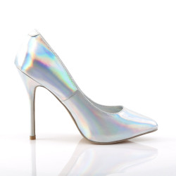 Pleaser AMUSE-20 Hologram Pointed Toe Stiletto Pumps