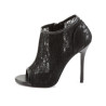 Fabulicious AMUSE-56 Lace Mesh Open Toe Bootie Sandals