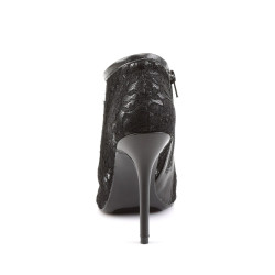 Fabulicious AMUSE-56 Lace Mesh Open Toe Bootie Sandals
