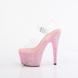 Pleaser BEJEWELED-708RRS Rose Strass Platform High Heels